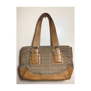 SOLD 😱✨COACH SIGNATURE BROWN HANDBAG✨😱